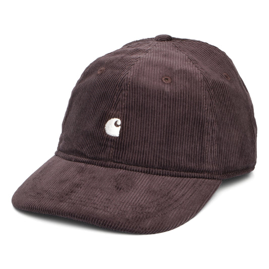 Carhartt WIP Harlem Kord Baseball Cap - Mittelbraun-Weiß
