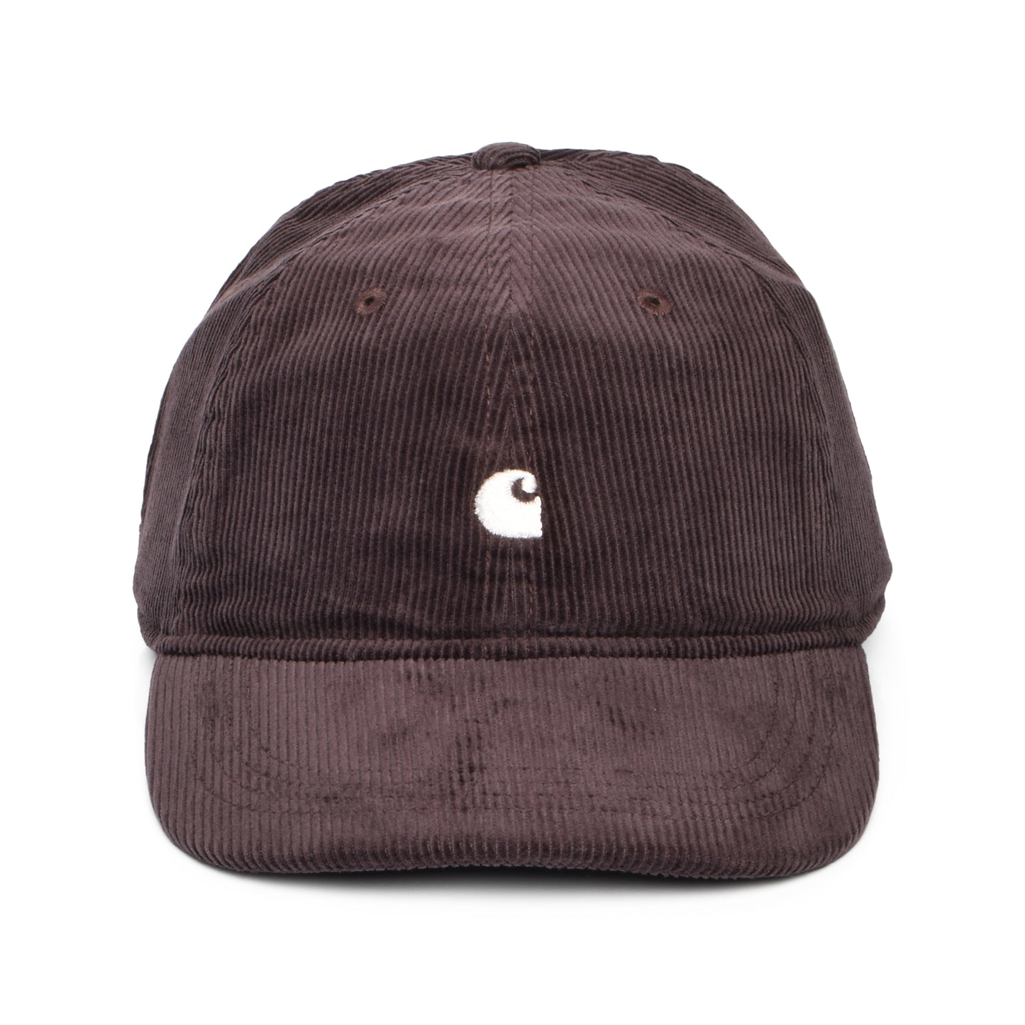 Carhartt WIP Harlem Kord Baseball Cap - Mittelbraun-Weiß