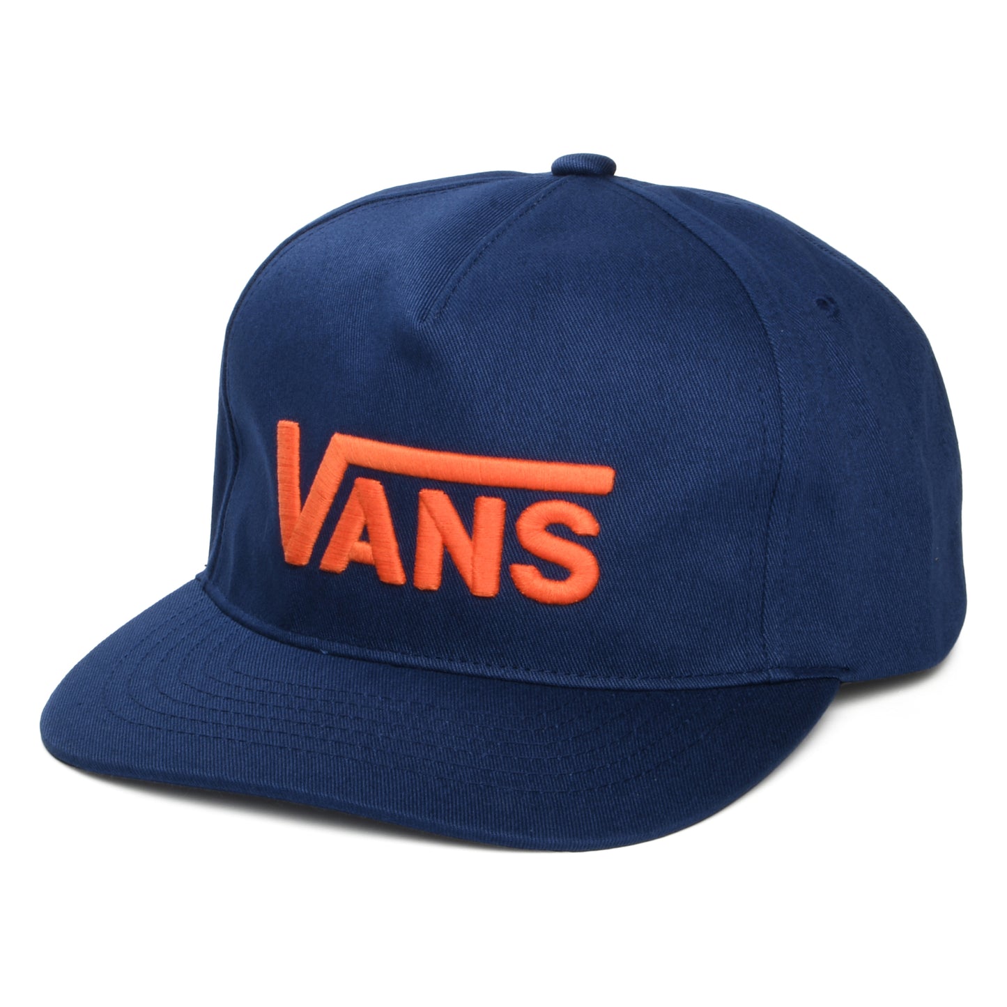 Vans Drop V Log Curved Brim Snapback Cap - Indigo-Orange