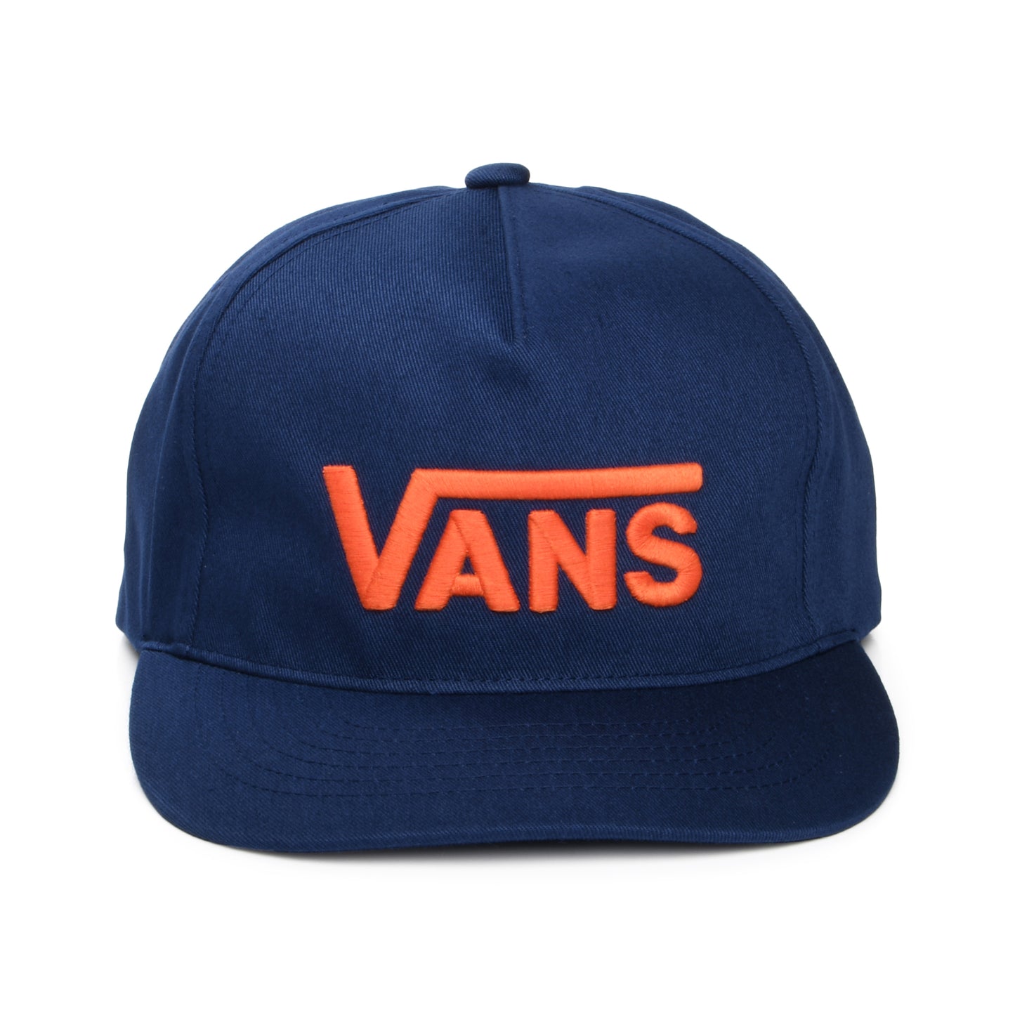 Vans Drop V Log Curved Brim Snapback Cap - Indigo-Orange