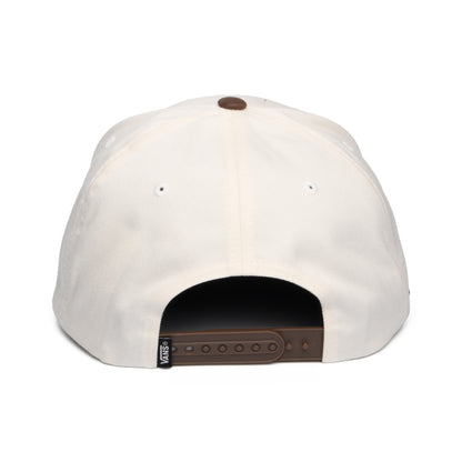 Vans Drop V Log Curved Brim Snapback Cap - Beige-Braun