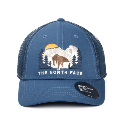 The North Face Embroidered Mudder Recycled Trucker Cap - Rauchblau