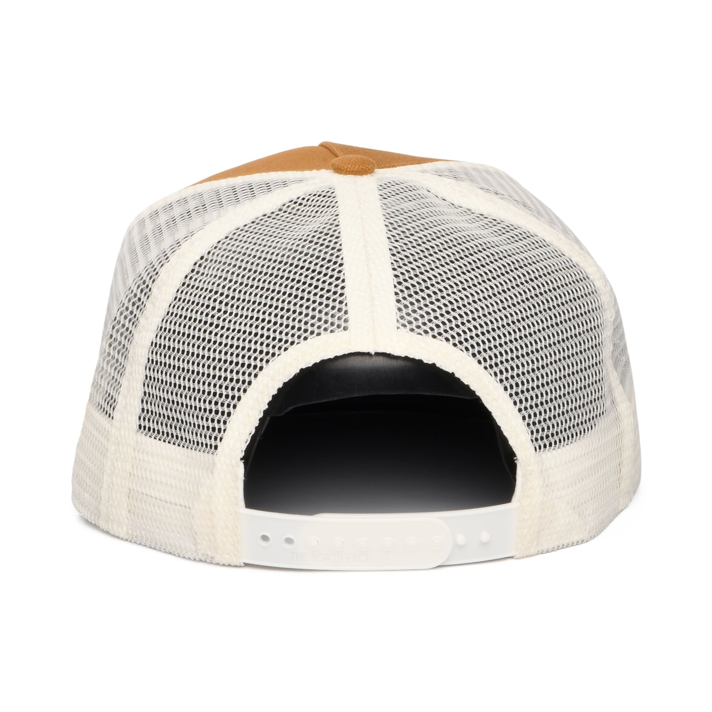 The North Face Half Dome Trucker Cap mit flachem Visier - Hellbraun-Weiß