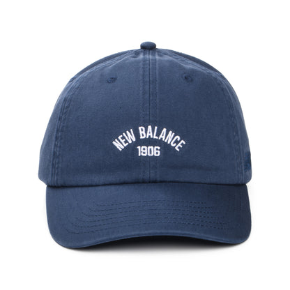 New Balance NB 1906 Verwaschener Baseball Cap aus Baumwolle - Marineblau