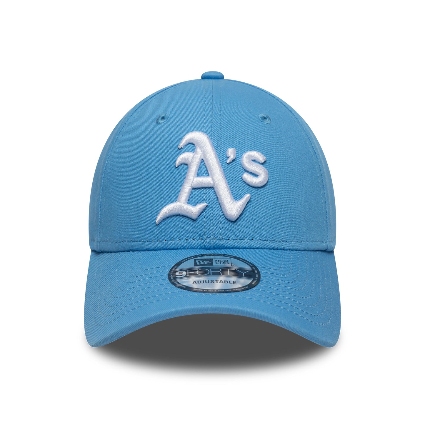 New Era 9FORTY Athletics Baseball Cap - MLB League Essential - Himmelblau-Weiß