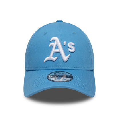New Era 9FORTY Athletics Baseball Cap - MLB League Essential - Himmelblau-Weiß