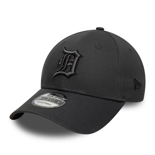 New Era 9FORTY Detroit Tigers Baseball Cap - MLB League Essential - Dunkelgrau-Schwarz