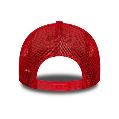 New Era A-Frame Chicago Bulls Trucker Cap - NBA Side Patch - Rot-Weiß