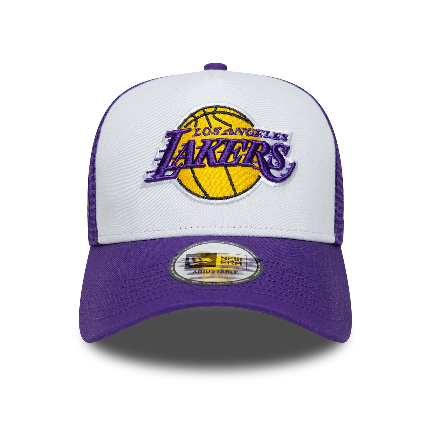 New Era A-Frame L.A. Lakers Trucker Cap - NBA Side Patch - Lila-Weiß