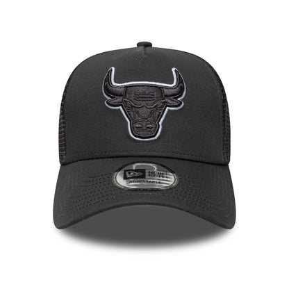 New Era A-Frame Chicago Bulls Trucker Cap - NBA Outline - Dunkelgrau-Weiß