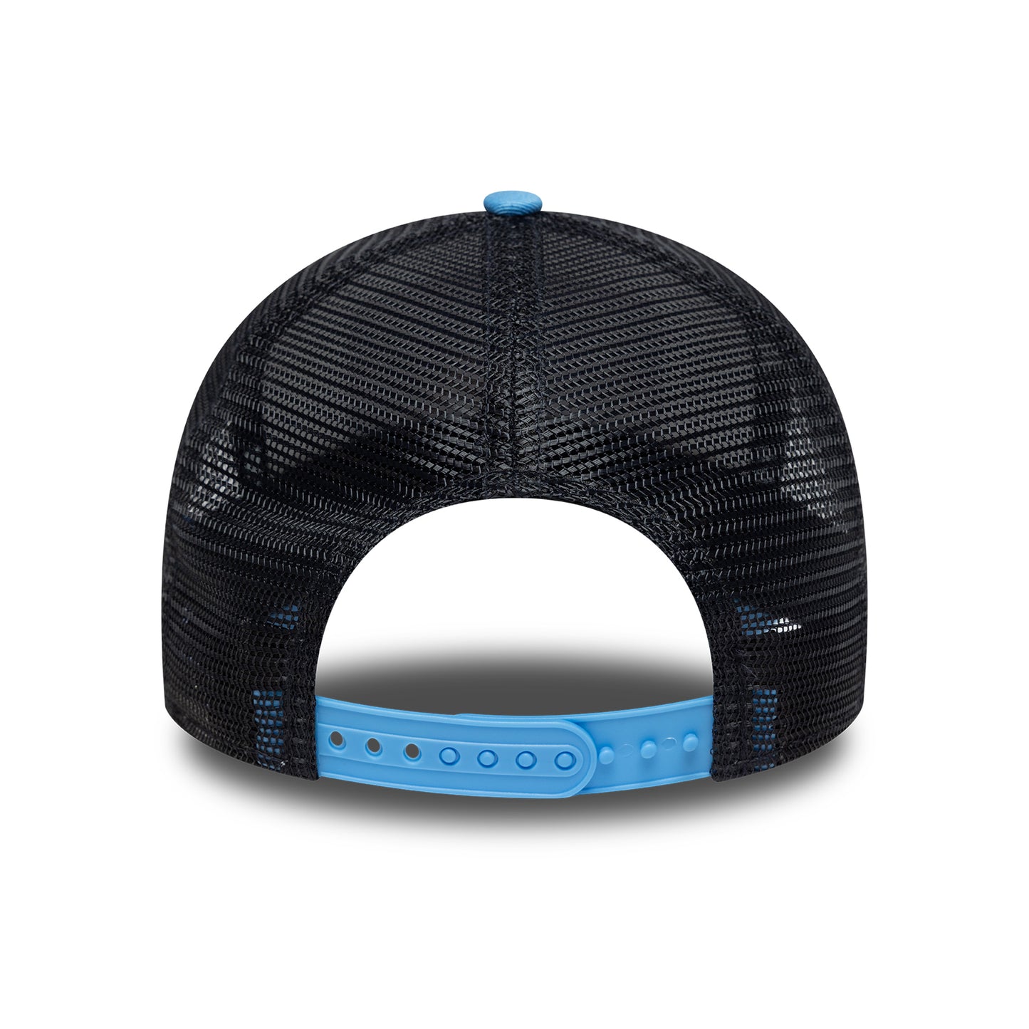 New Era A-Frame Mykonos Trucker Cap - Location Patch - Himmelblau-Marineblau