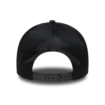 New Era A-Frame Seattle Mariners Trucker Cap - MLB Sport Featherweight - Schwarz auf Schwarz