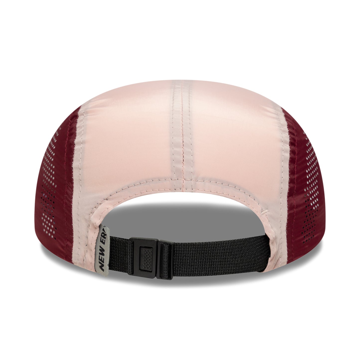 New Era Colourblock Runner 5 Paneelen Cap - Kardinalrot-Cremefarben