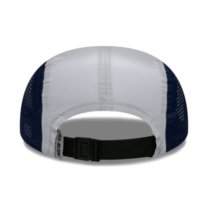 New Era Colourblock Runner 5 Paneelen Cap - Marineblau-Grau