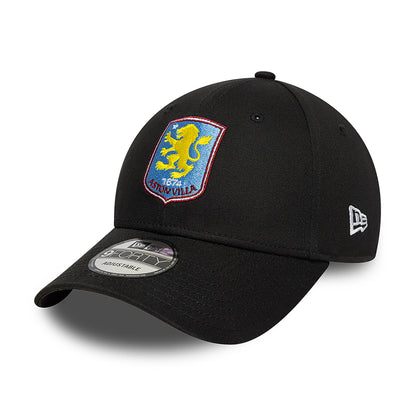 New Era 9FORTY Aston Villa FC Baseball Cap - Core - Schwarz