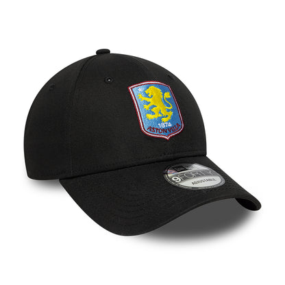 New Era 9FORTY Aston Villa FC Baseball Cap - Core - Schwarz