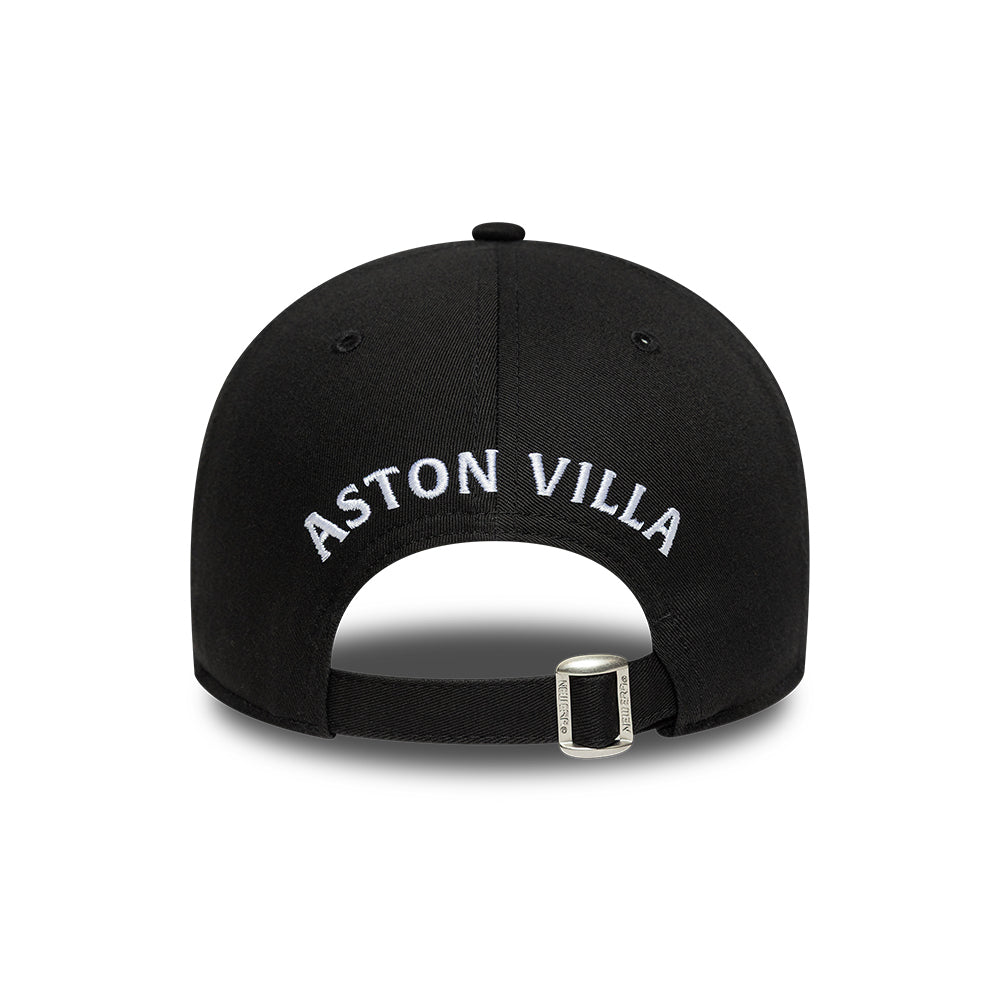 New Era 9FORTY Aston Villa FC Baseball Cap - Core - Schwarz