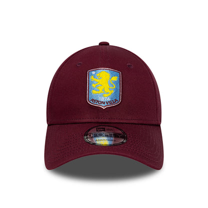 New Era 9FORTY Aston Villa FC Baseball Cap - Core - Rotweinfarben