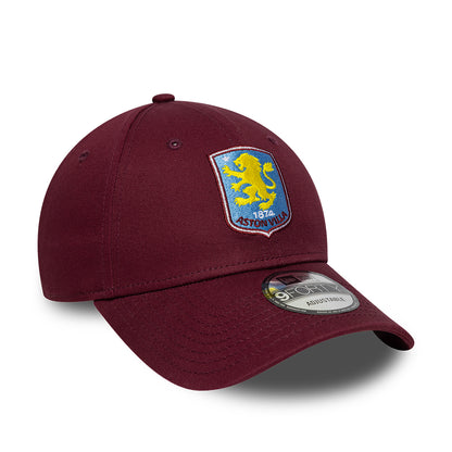 New Era 9FORTY Aston Villa FC Baseball Cap - Core - Rotweinfarben