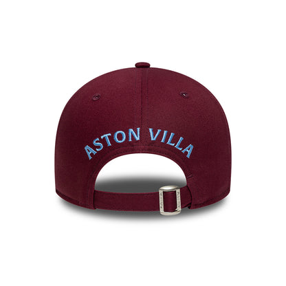 New Era 9FORTY Aston Villa FC Baseball Cap - Core - Rotweinfarben