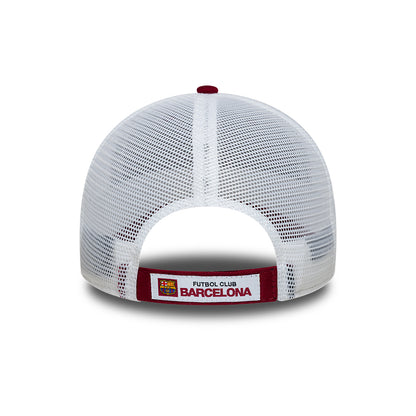 New Era 9FORTY FC Barcelona Trucker Cap - League - Kardinalrot-Weiß