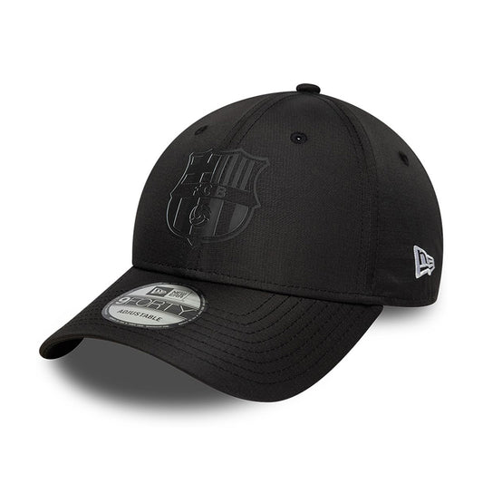 New Era 9FORTY FC Barcelona Baseball Cap - Ripstop - Schwarz auf Schwarz