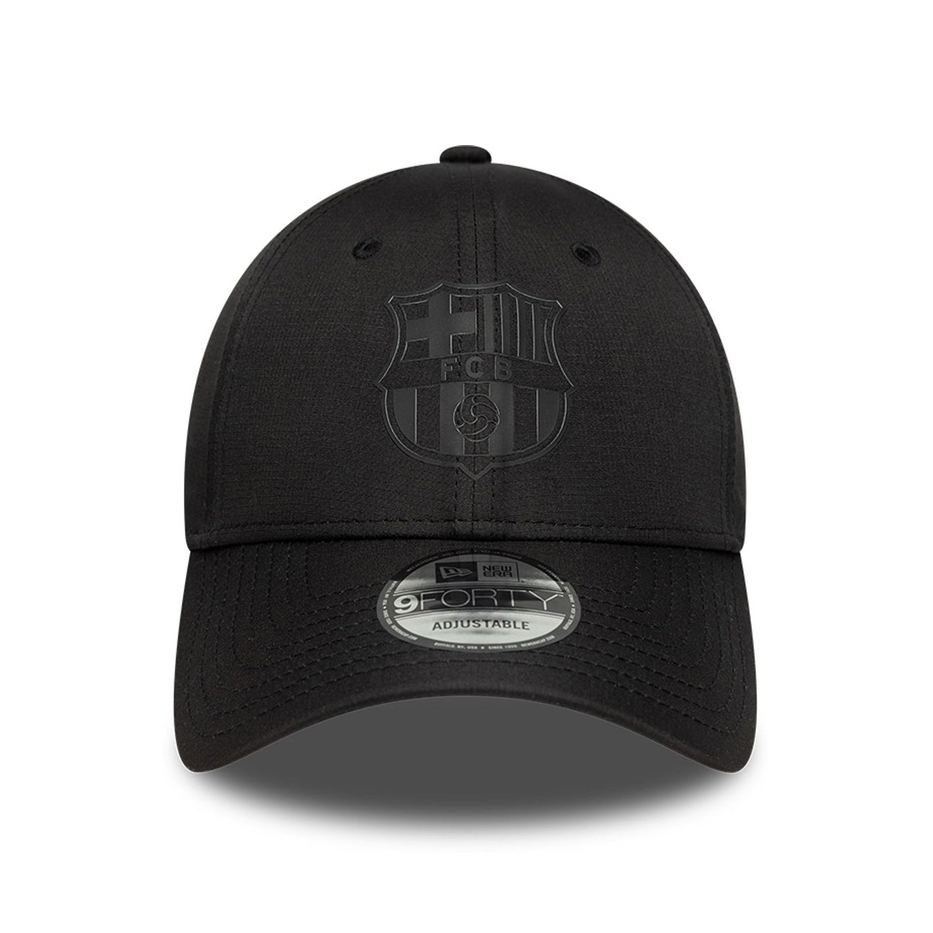 New Era 9FORTY FC Barcelona Baseball Cap - Ripstop - Schwarz auf Schwarz