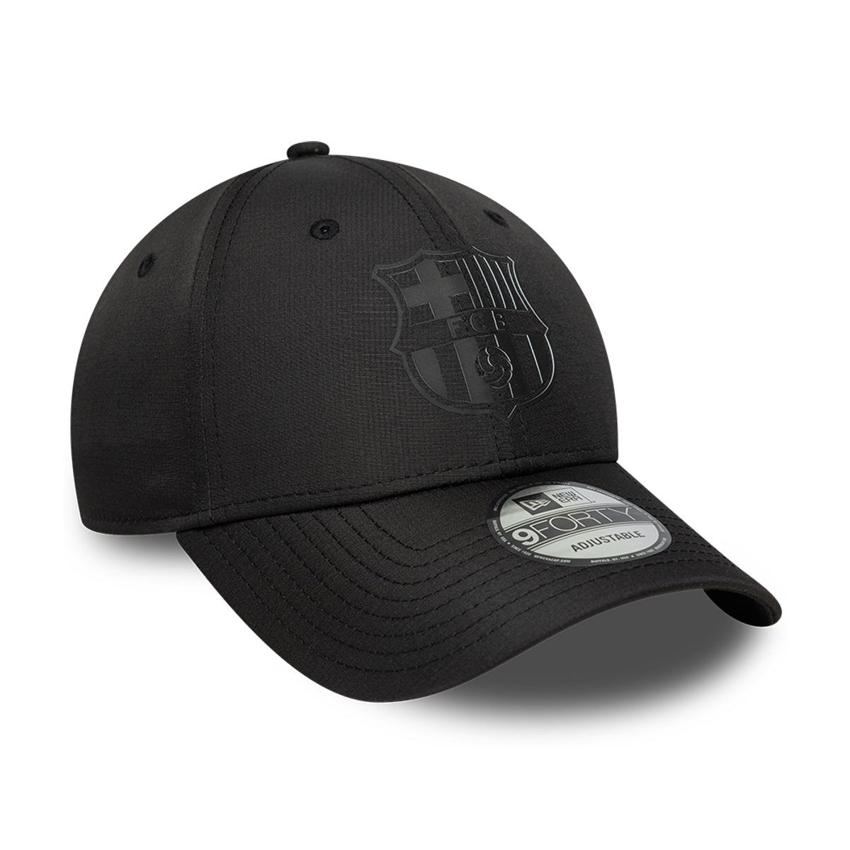 New Era 9FORTY FC Barcelona Baseball Cap - Ripstop - Schwarz auf Schwarz