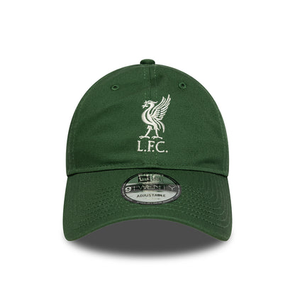 New Era 9TWENTY Liverpool FC Baseball Cap - Seasonal - Dunkelgrün-Cremefarben