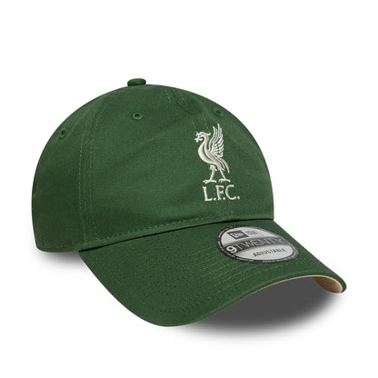 New Era 9TWENTY Liverpool FC Baseball Cap - Seasonal - Dunkelgrün-Cremefarben