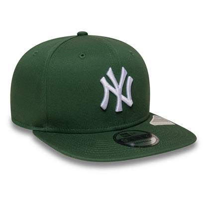 New Era 9FIFTY New York Yankees Snapback Cap - MLB League Essential - Dunkelgrün-Weiß