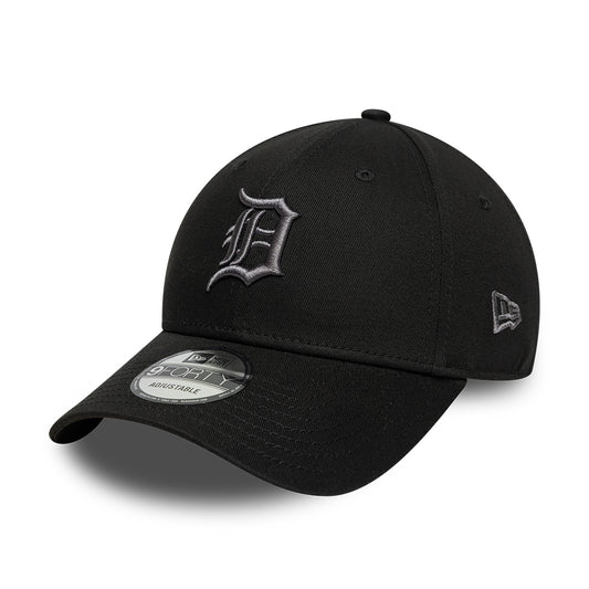 New Era 9FORTY Detroit Tigers Baseball Cap - MLB League Essential - Schwarz-Anthrazit
