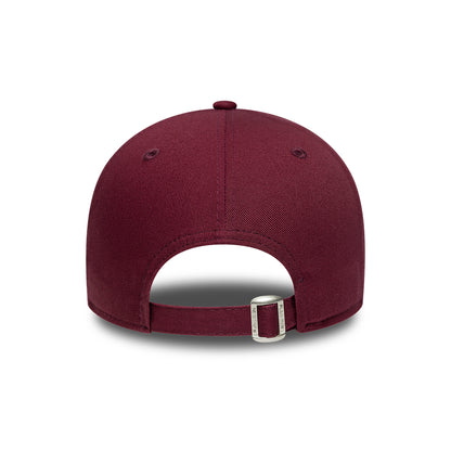 New Era 9FORTY L.A. Dodgers Baseball Cap - MLB Team Outline - Burgunderrot-Cremefarben