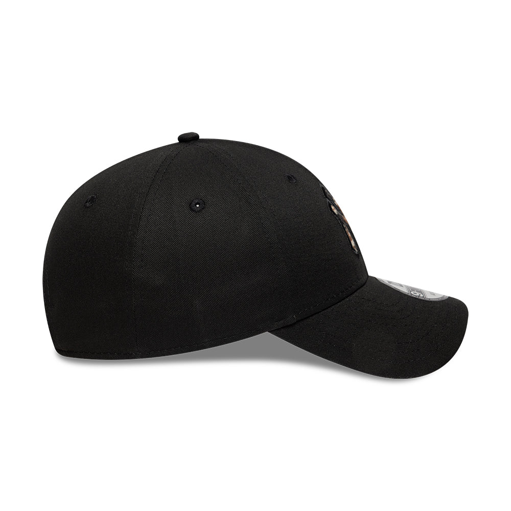 New Era 9FORTY New York Yankees Baseball Cap - MLB Faux Pony Infill - Schwarz