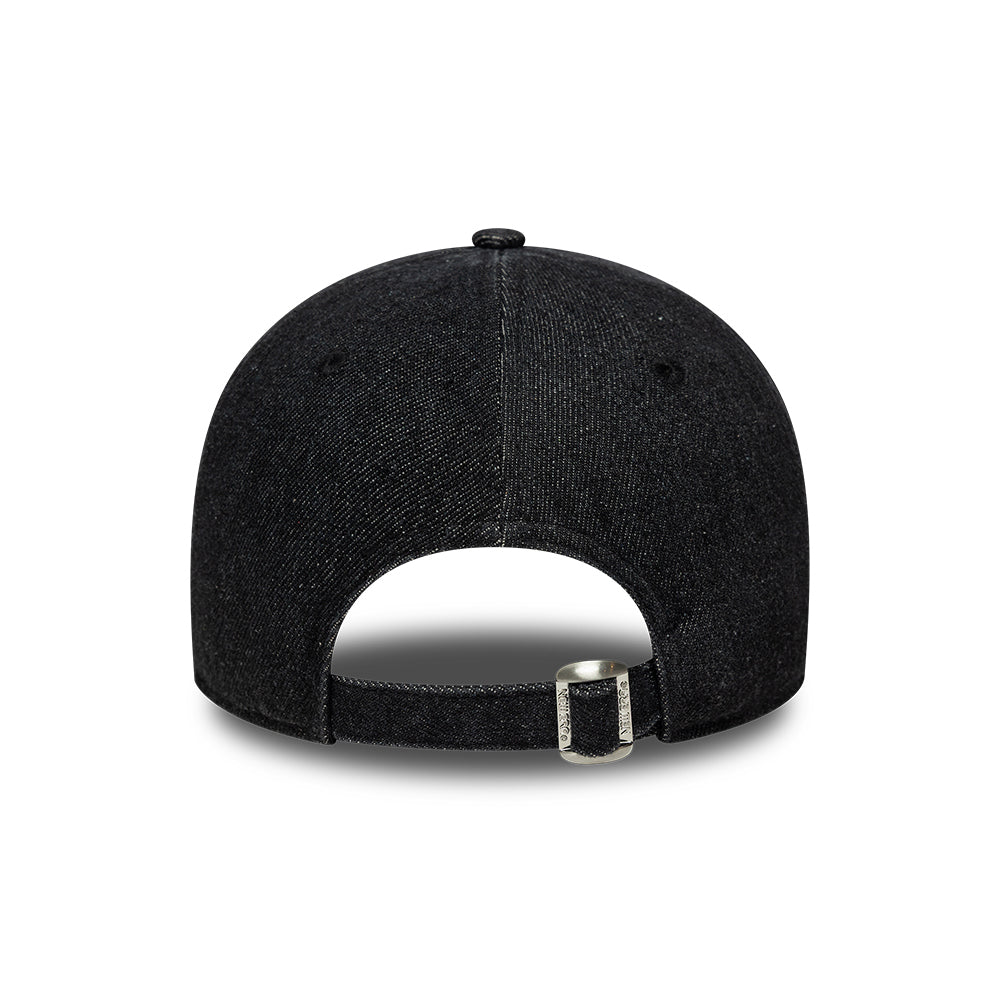 New Era 9FORTY Denim Baseball Cap - Schwarz
