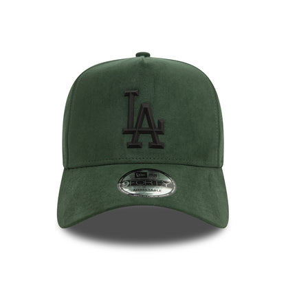 New Era 9FORTY A-Frame L.A. Dodgers Snapback Cap - MLB Faux Suede - Dunkelgrün-Schwarz