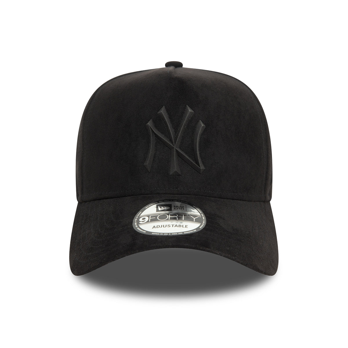 New Era 9FORTY A-Frame New York Yankees Snapback Cap - MLB Faux Suede - Schwarz auf Schwarz