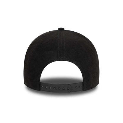 New Era 9FORTY A-Frame New York Yankees Snapback Cap - MLB Faux Suede - Schwarz auf Schwarz