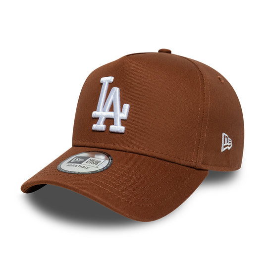 New Era 9FORTY A-Frame L.A. Dodgers Snapback Cap - MLB League Essential - Tiefbraun-Weiß