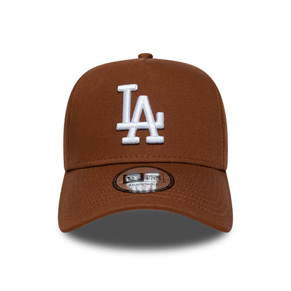 New Era 9FORTY A-Frame L.A. Dodgers Snapback Cap - MLB League Essential - Tiefbraun-Weiß