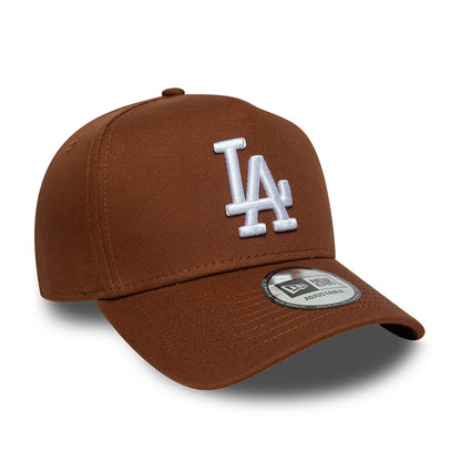 New Era 9FORTY A-Frame L.A. Dodgers Snapback Cap - MLB League Essential - Tiefbraun-Weiß