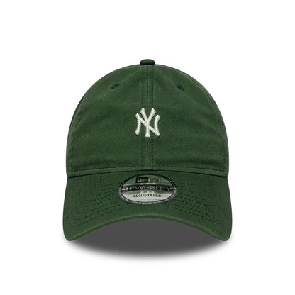 New Era 9TWENTY New York Yankees Baseball Cap - MLB Mini Logo - Dunkelgrün-Weiß