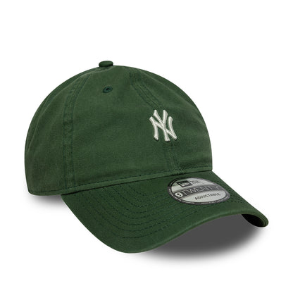 New Era 9TWENTY New York Yankees Baseball Cap - MLB Mini Logo - Dunkelgrün-Weiß