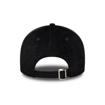 New Era 9TWENTY New York Yankees Baseball Cap - MLB Cord Midi - Schwarz auf Schwarz