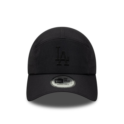 New Era L.A. Dodgers 5 Paneelen Cap - MLB Tech Midi Runner - Schwarz auf Schwarz