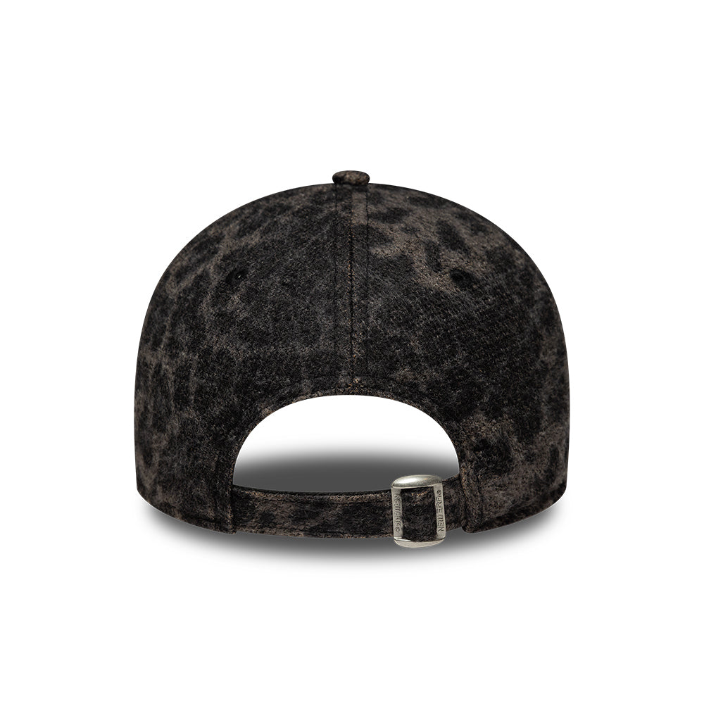 New Era Damen 9FORTY L.A. Dodgers Baseball Cap - MLB Cosy Leopard - Schwarz