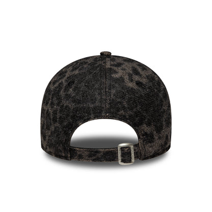 New Era Damen 9FORTY L.A. Dodgers Baseball Cap - MLB Cosy Leopard - Schwarz