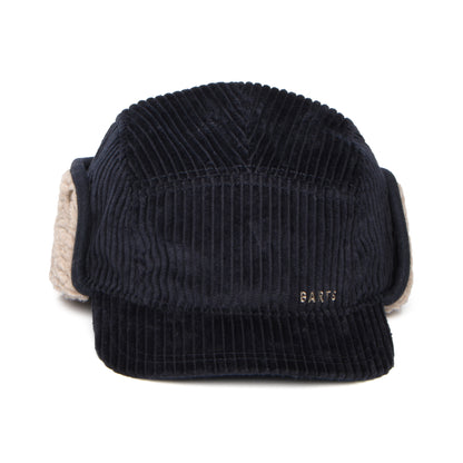Barts Rayner Kord 5 Paneelen Cap mit Ohrenklappen - Dunkles Marineblau
