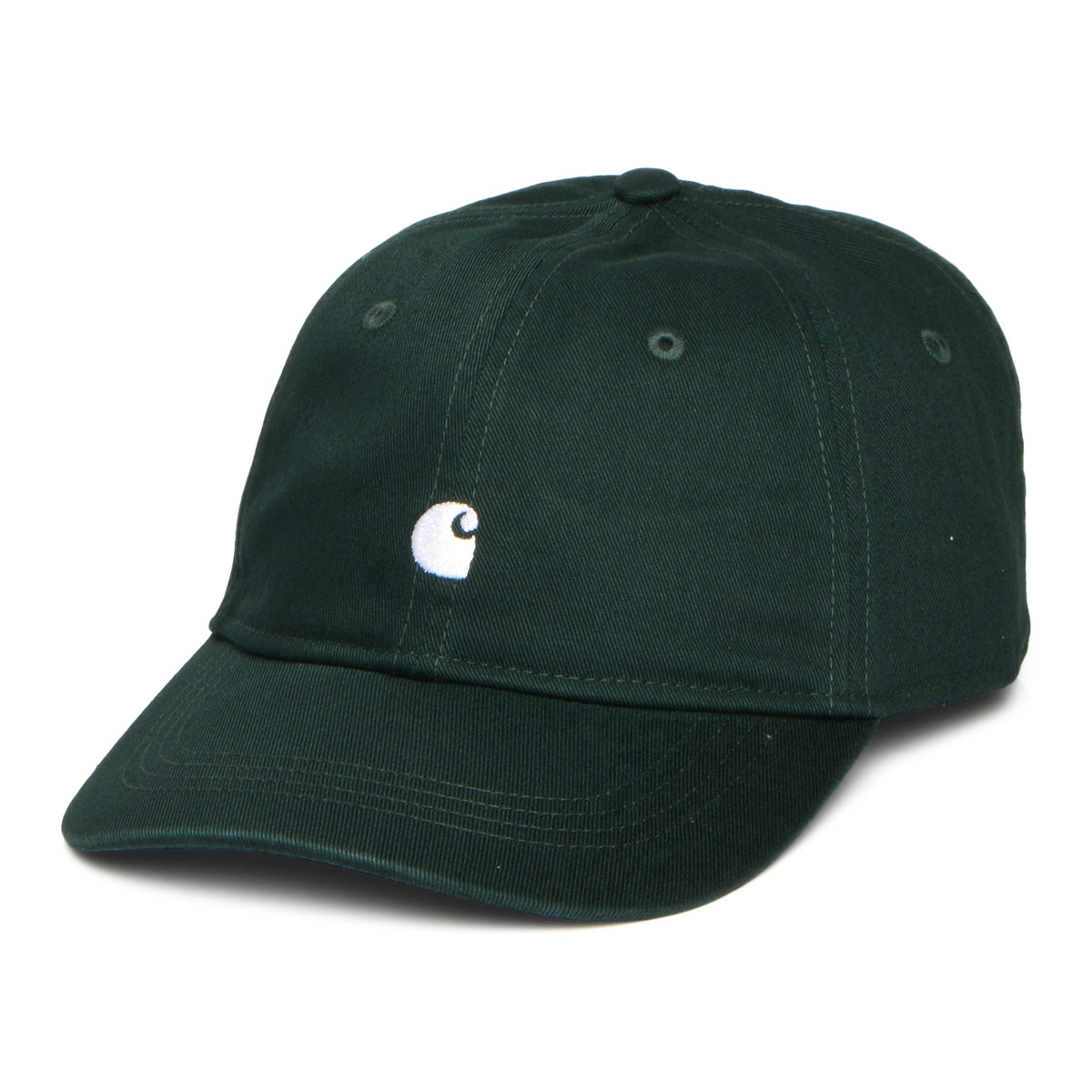 Carhartt WIP Madison Logo Baseball Cap - Dunkles Moos-Weiß
