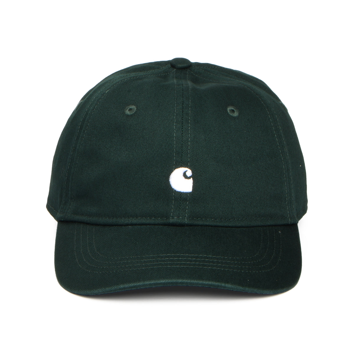 Carhartt WIP Madison Logo Baseball Cap - Dunkles Moos-Weiß